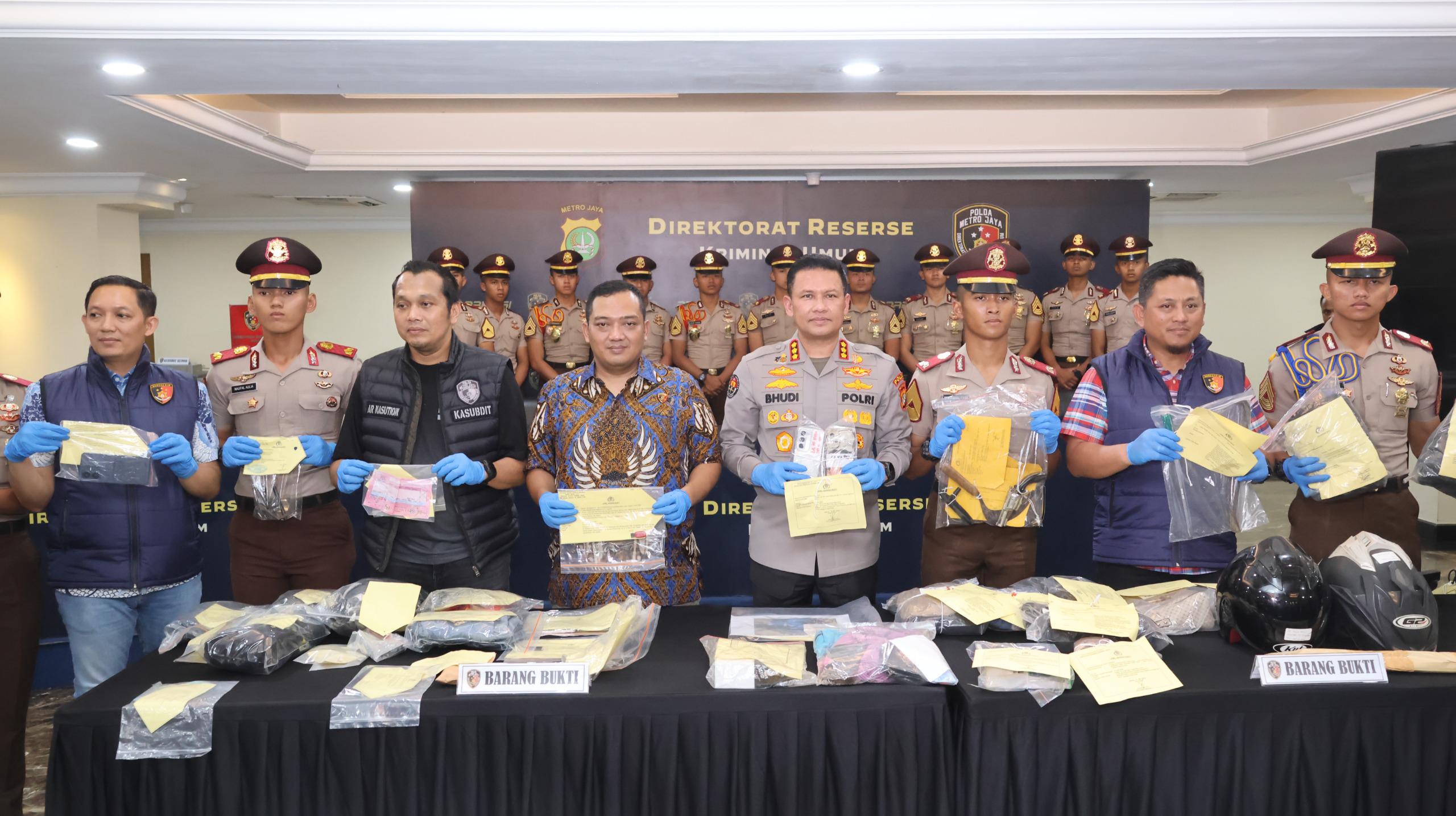 Ditreskrimum Polda Metro Jaya Ungkap 171 Kasus Kejahatan Jalanan 3C, 103 Tersangka Diamankan